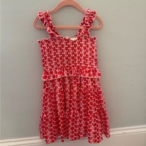 Truly Me Sara Sara 5T Valentine Heart Patterned Kids Dress